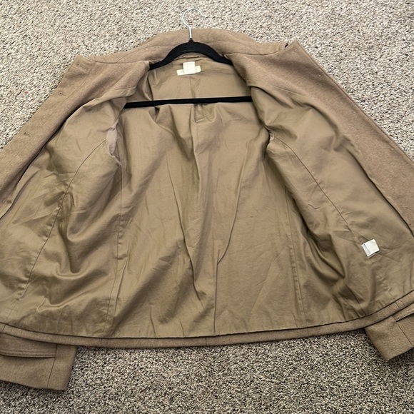J crew tan wool jacket size large - Picture 9 of 10